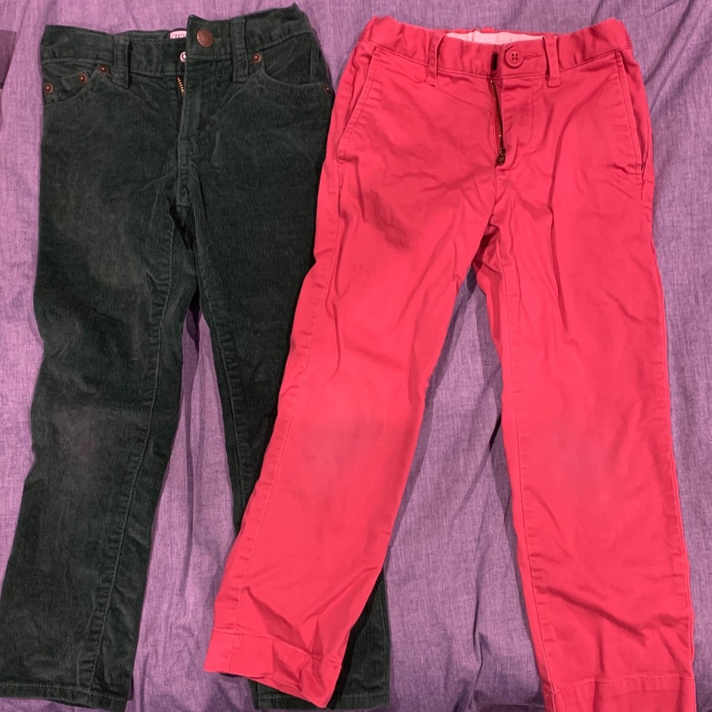 JCrew boy size 5 lot of 2 pants